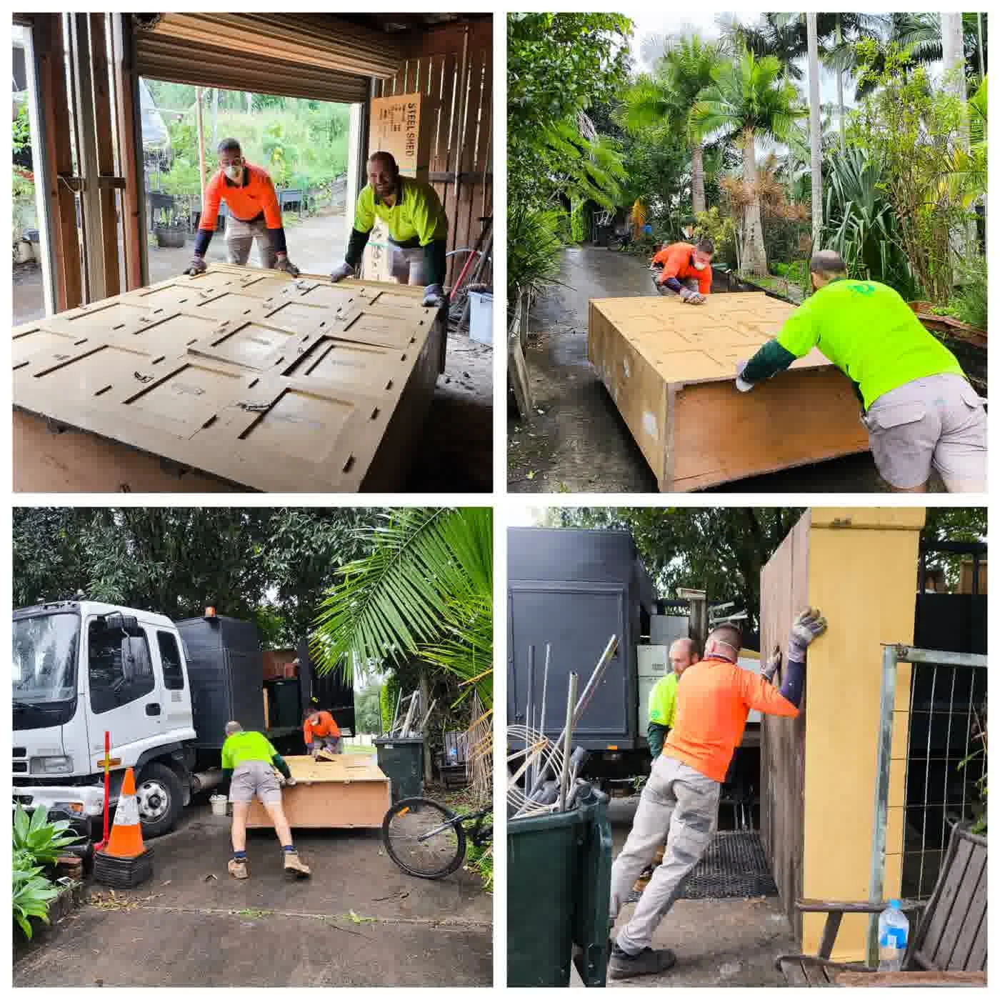 The Rubbish Removal Brisbane crew on the job